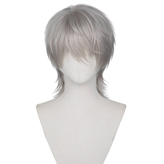 Love And Deepspace Xavier Wolf Tail Silver Cosplay Wig