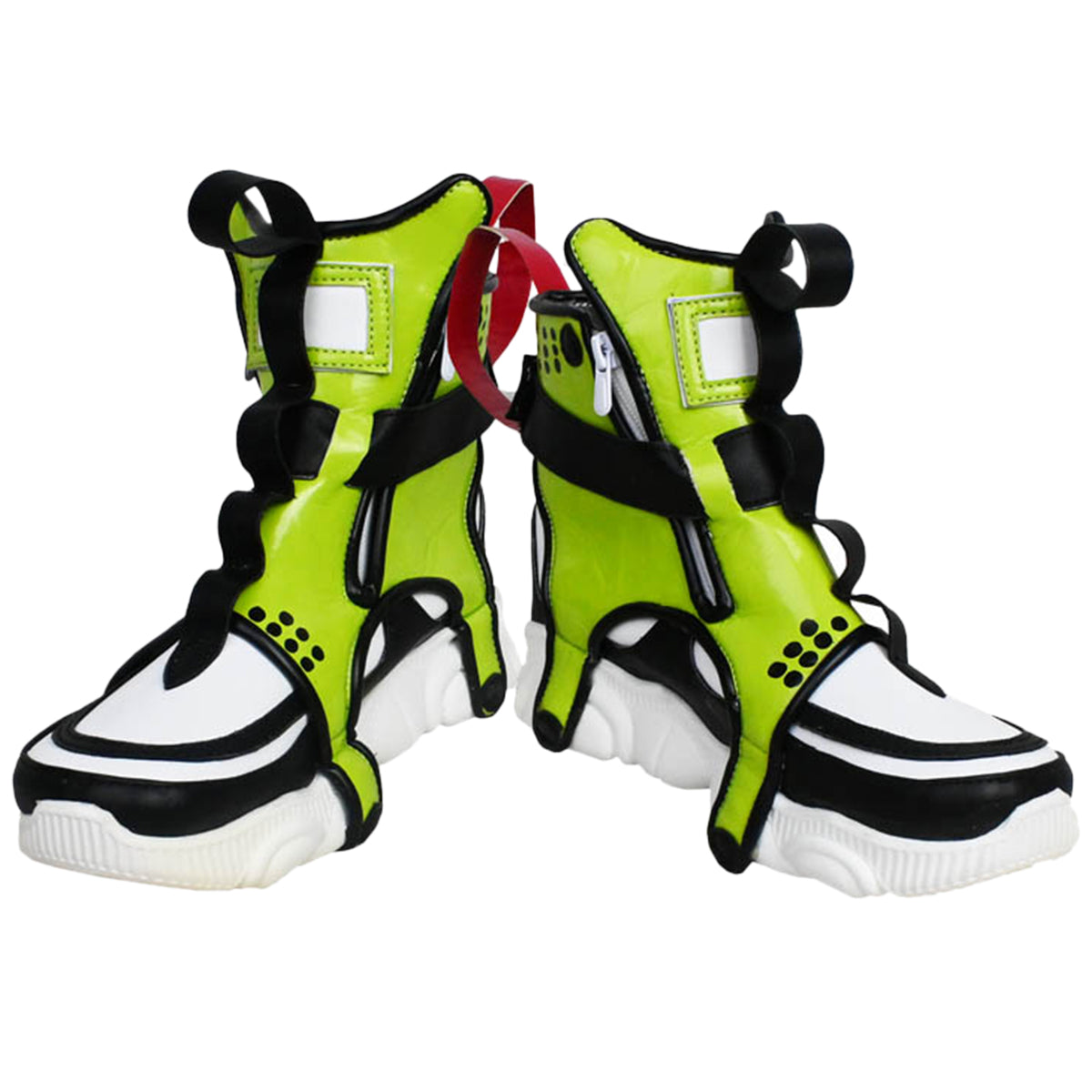 Akatsuki Deidara de Naruto Halloween zapatos blancos botas de Cosplay