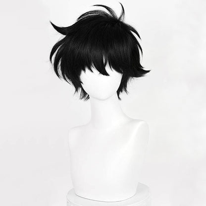 Detective Conan Kid the Phantom Thief Black Cosplay Wig