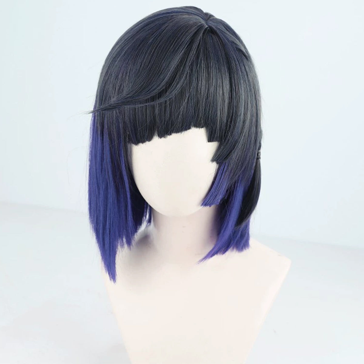 Parrucca Cosplay Genshin Impact Yelan nero viola