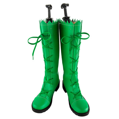 Akatsuki Deidara de Naruto Halloween zapatos blancos botas de Cosplay