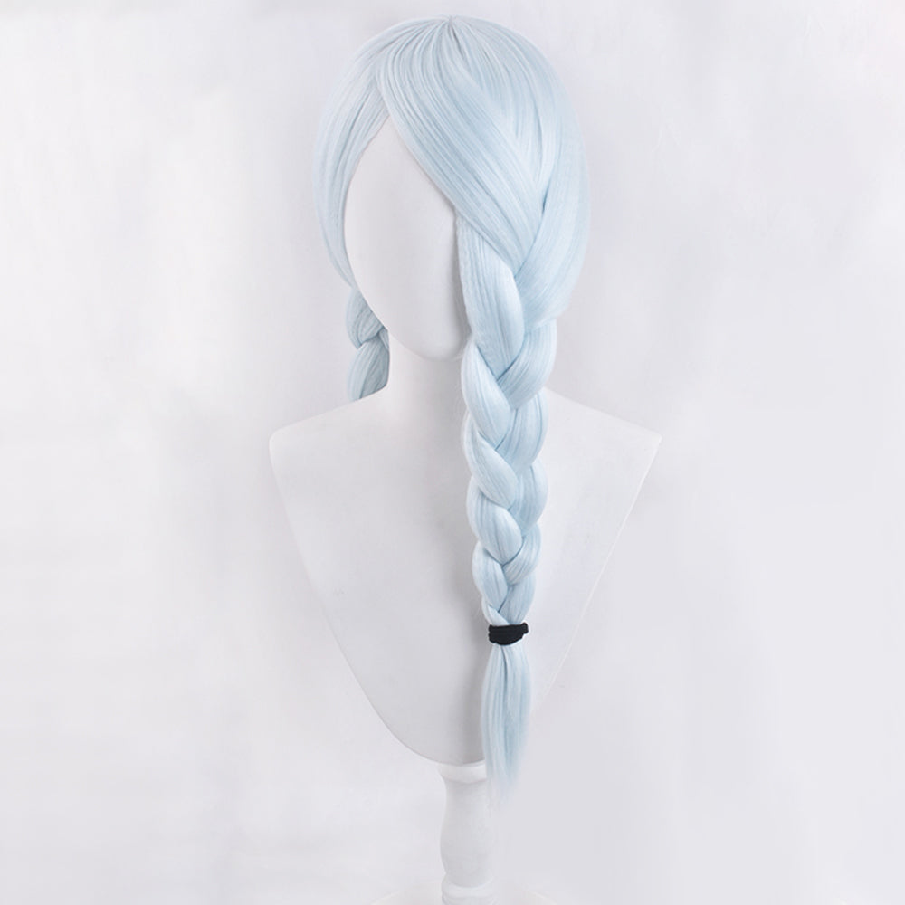 Genshin Impact Yelan Noir Violet Cosplay Perruque