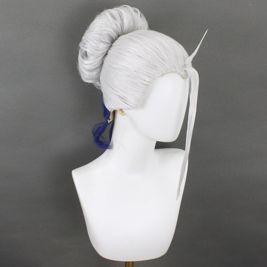 Record of Ragnarok Buddha Silver Cosplay Wig