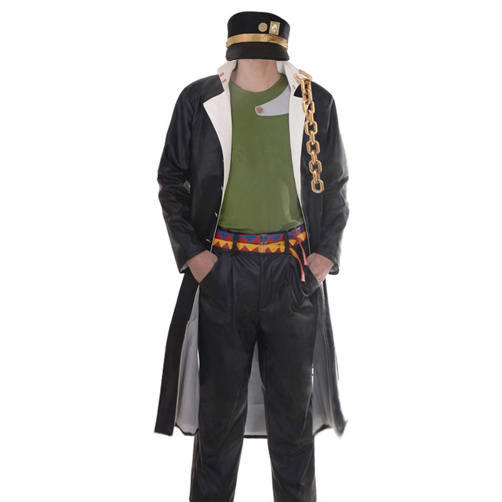 JoJo's Bizarre Adventure Kujo Jotaro Green Vest Cosplay Costume