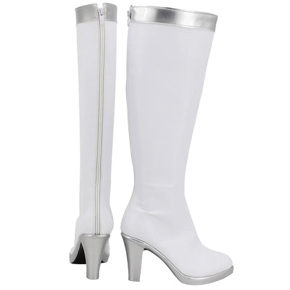 Akatsuki Deidara de Naruto Halloween zapatos blancos botas de Cosplay