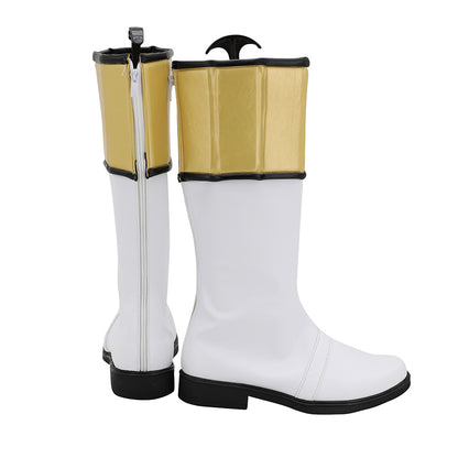 Akatsuki Deidara de Naruto Halloween zapatos blancos botas de Cosplay