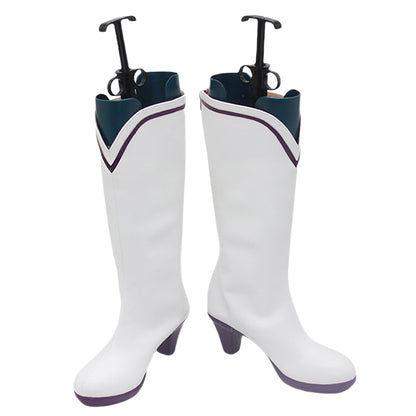 Akatsuki Deidara de Naruto Halloween zapatos blancos botas de Cosplay