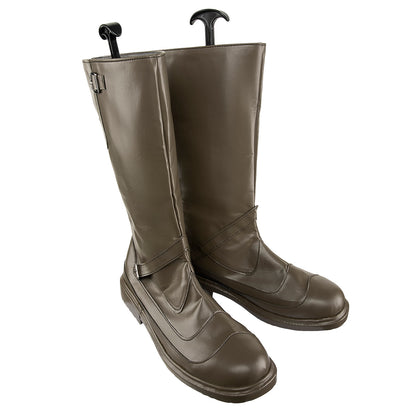 Final Fantasy VII Remake FF7 Barret Wallace Brown Shoes Cosplay Boots