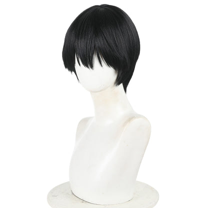 The Summer Hikaru Died Tsujinaka Yoshiki Black Cosplay Wig