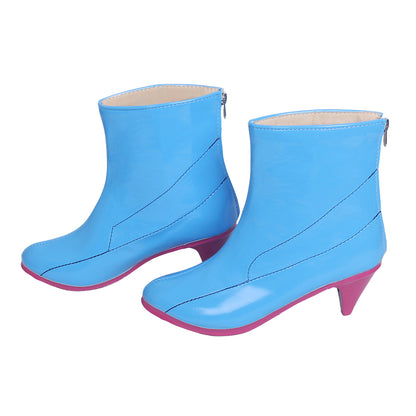 Pokemon GO PM Blanche Team Mystic Blue Cosplay Shoes