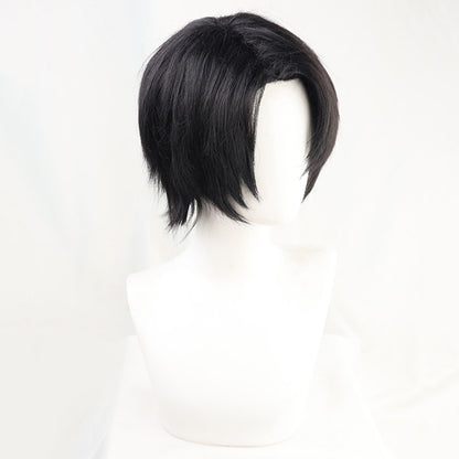 Genshin Impact Yelan 黑紫 Cosplay 假髮