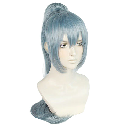 Genshin Impact Yelan Noir Violet Cosplay Perruque