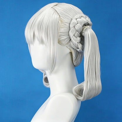 Peluca cosplay de plata de Arlan Honkai: Star Rail