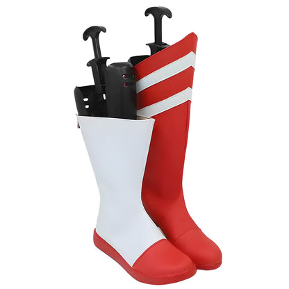 Akatsuki Deidara de Naruto Halloween zapatos blancos botas de Cosplay