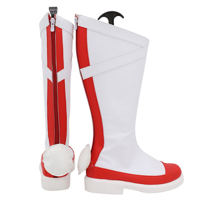 Akatsuki Deidara de Naruto Halloween zapatos blancos botas de Cosplay