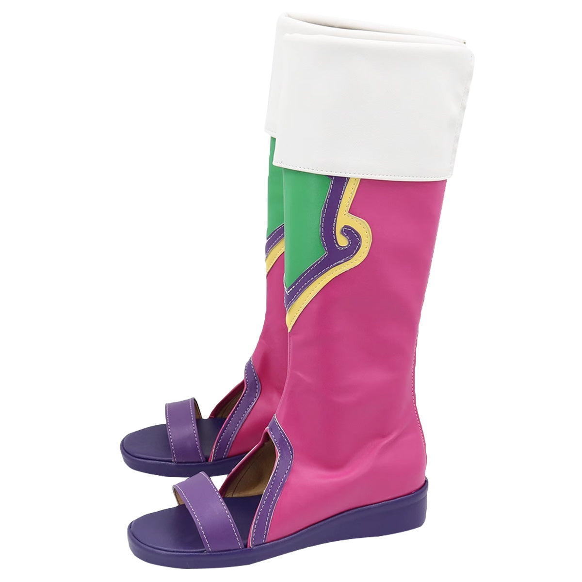 Akatsuki Deidara de Naruto Halloween zapatos blancos botas de Cosplay