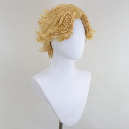 Motosega Uomo Denji Parrucca Cosplay Dorata
