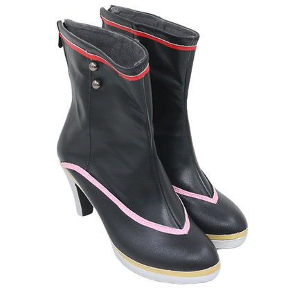 Akatsuki Deidara de Naruto Halloween zapatos blancos botas de Cosplay