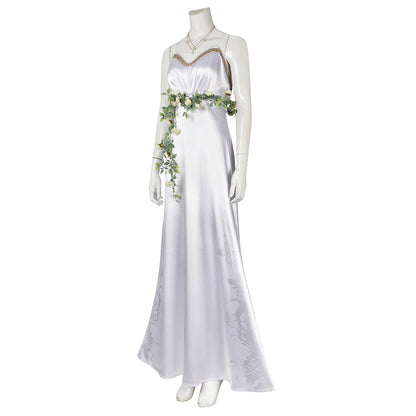 Final Fantasy VII Rebirth Aerith Gainsborough Loveless White Cosplay Costume