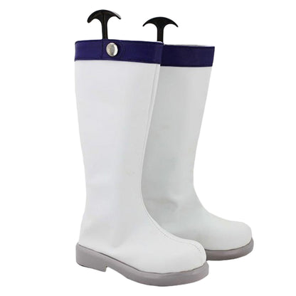 Fairy Tail Anime Lucy Heartfilia White Shoes Cosplay Boots