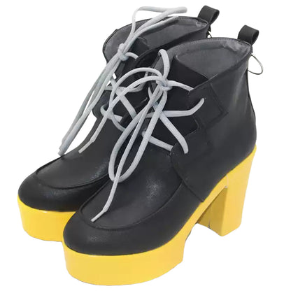 Akatsuki Deidara de Naruto Halloween zapatos blancos botas de Cosplay