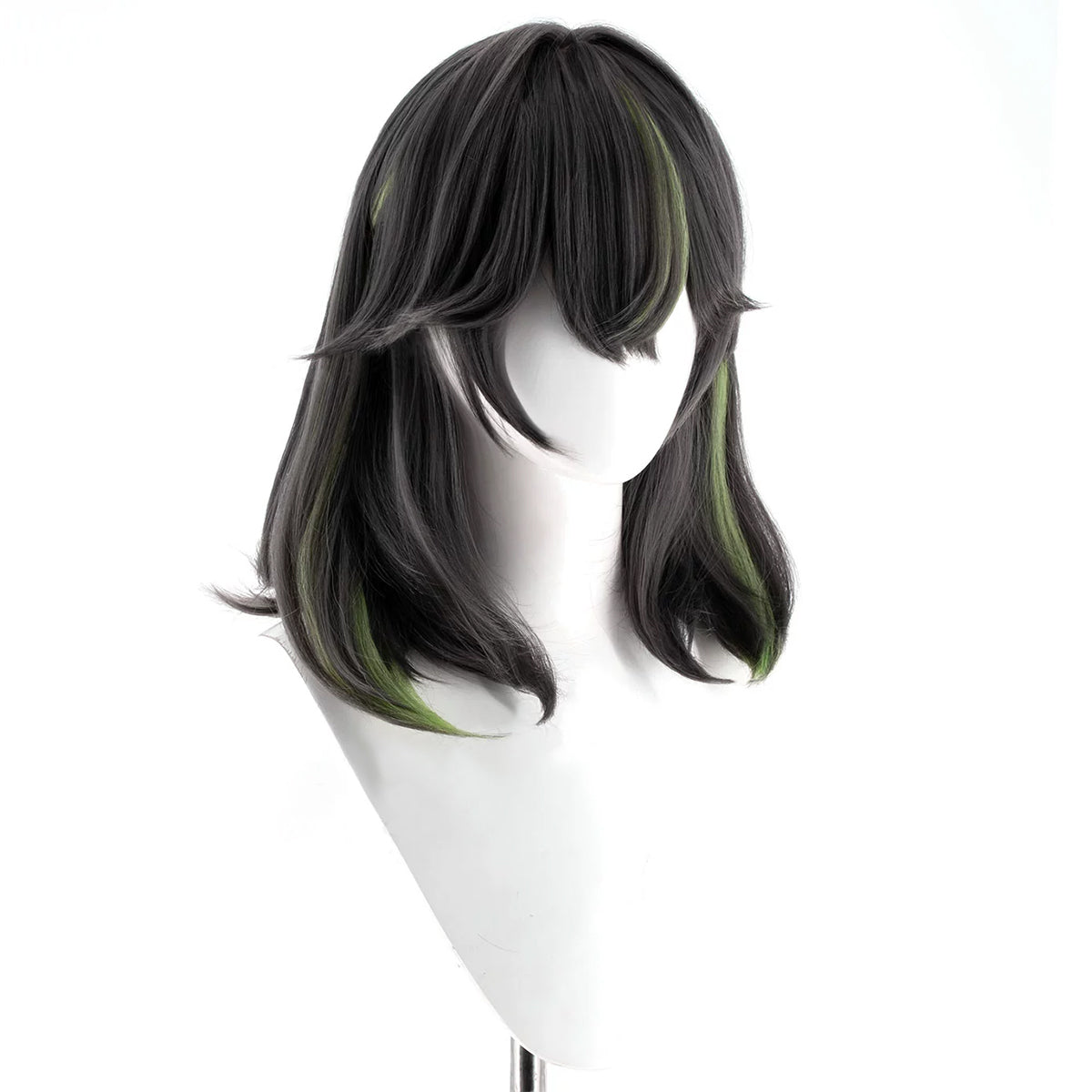 Genshin Impact Yelan Noir Violet Cosplay Perruque