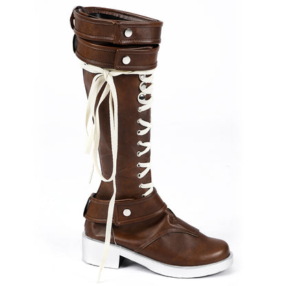 Akatsuki Deidara aus Naruto Halloween Weiße Schuhe Cosplay Stiefel
