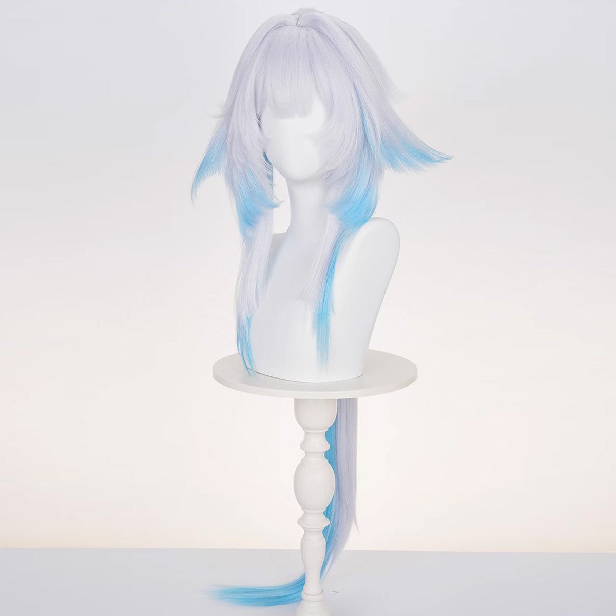 Honkai: Star Rail Cerydra Blue Cosplay Wig