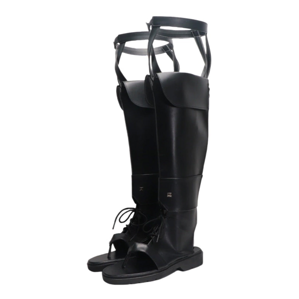 Final Fantasy XIV FF14 Minfilia Warde Black Shoes Cosplay Boots