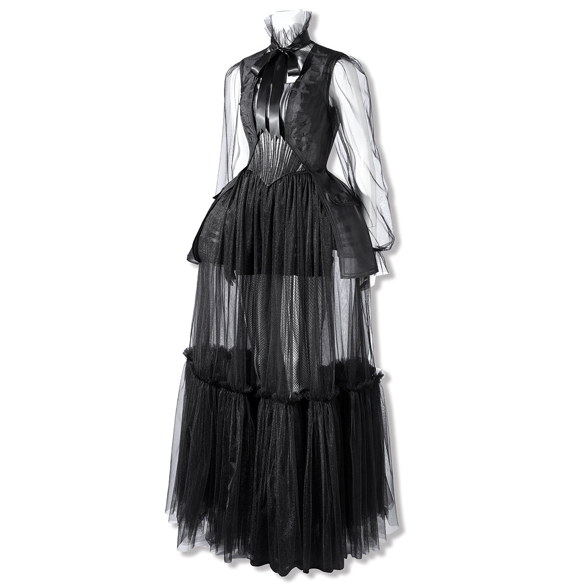 Wednesday Season 2 Wednesday Black Dance Mesh Dress Cosplay Costume
