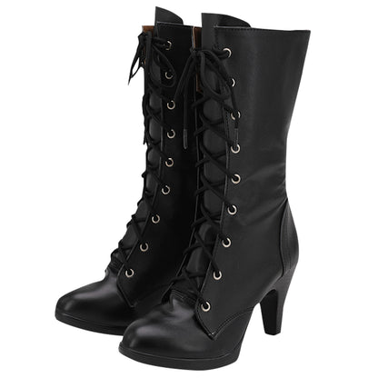 Akatsuki Deidara de Naruto Halloween zapatos blancos botas de Cosplay