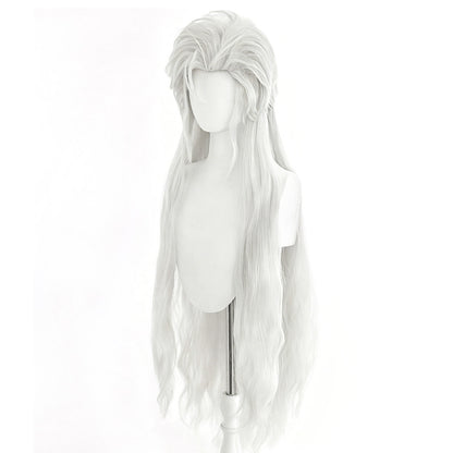 Love And Deepspace Sylus Silverwing Fiend White Cosplay Wig