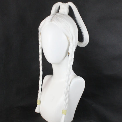 Avatar The Last Airbender Princess Yue White Cosplay Wig - Without Head Accessory