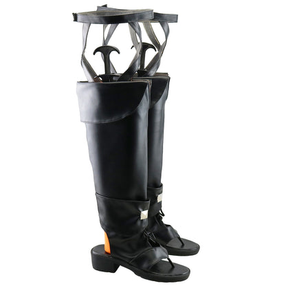 Akatsuki Deidara de Naruto Halloween zapatos blancos botas de Cosplay