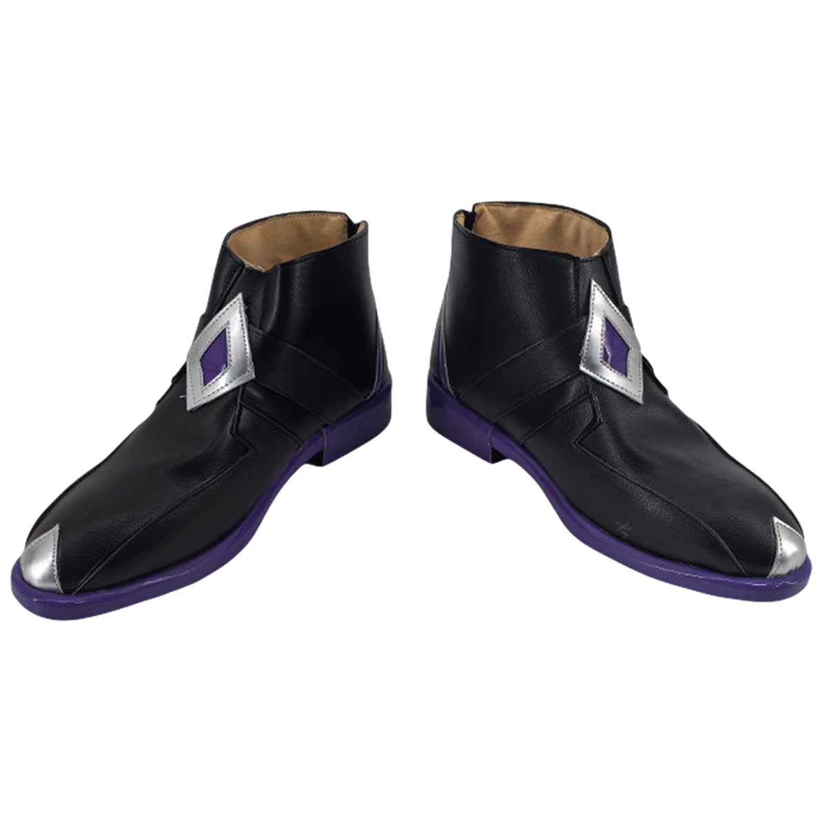 Genshin Impact Pantalone Fatui Regrator Black Cosplay Shoes