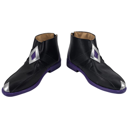 Genshin Impact Pantalone Fatui Regrator Black Cosplay Shoes