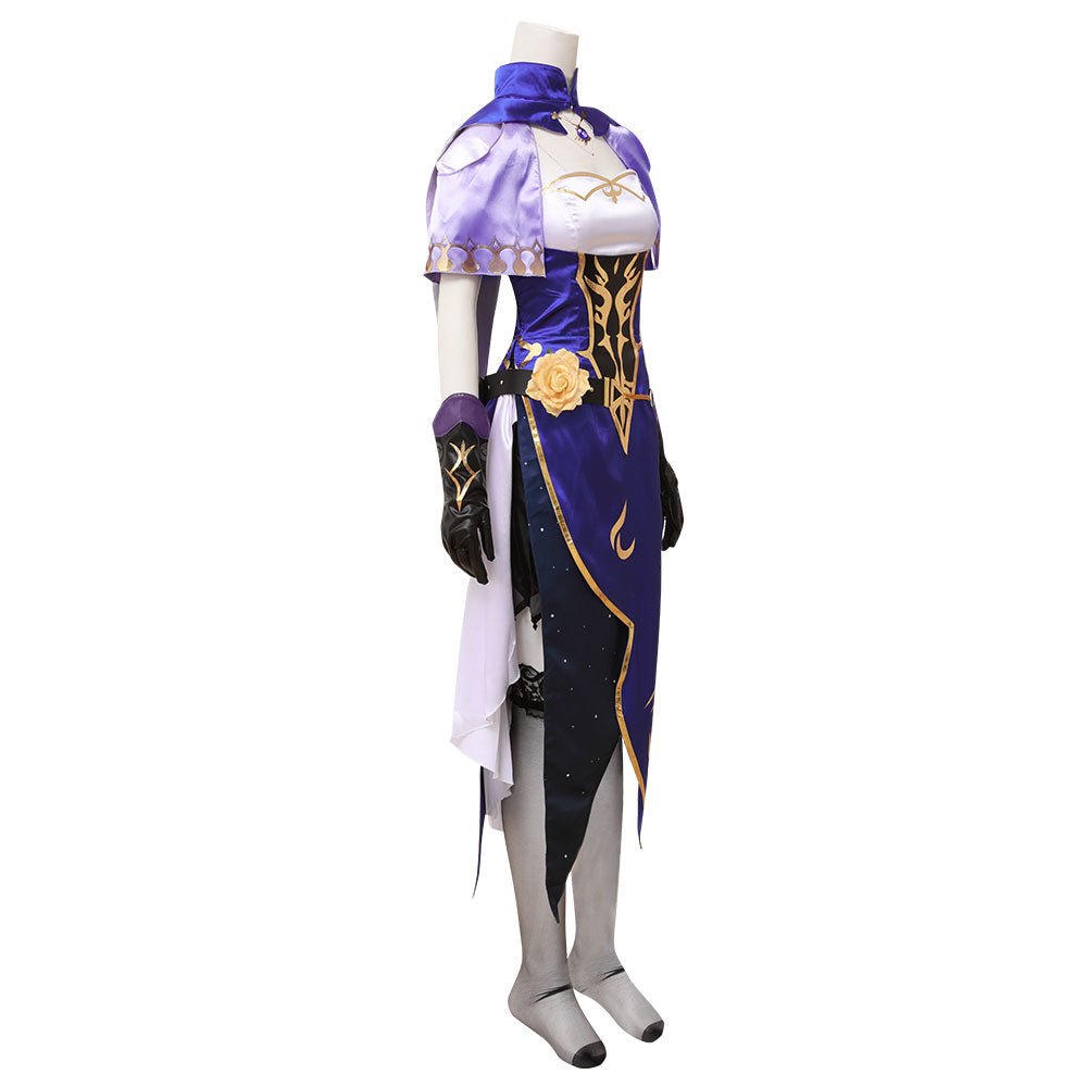 Genshin Impact Lisa Witch Halloween Purple Sexy Dress Customize Size Available Cosplay Costume Male / 3XL Genshin Impact Lisa Witch Halloween Purple Sexy Dress Customize Size Available Cosplay Costume Male / 3XL