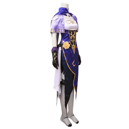 Genshin Impact Lisa Witch Halloween Purple Sexy Dress Customize Size Available Cosplay Costume