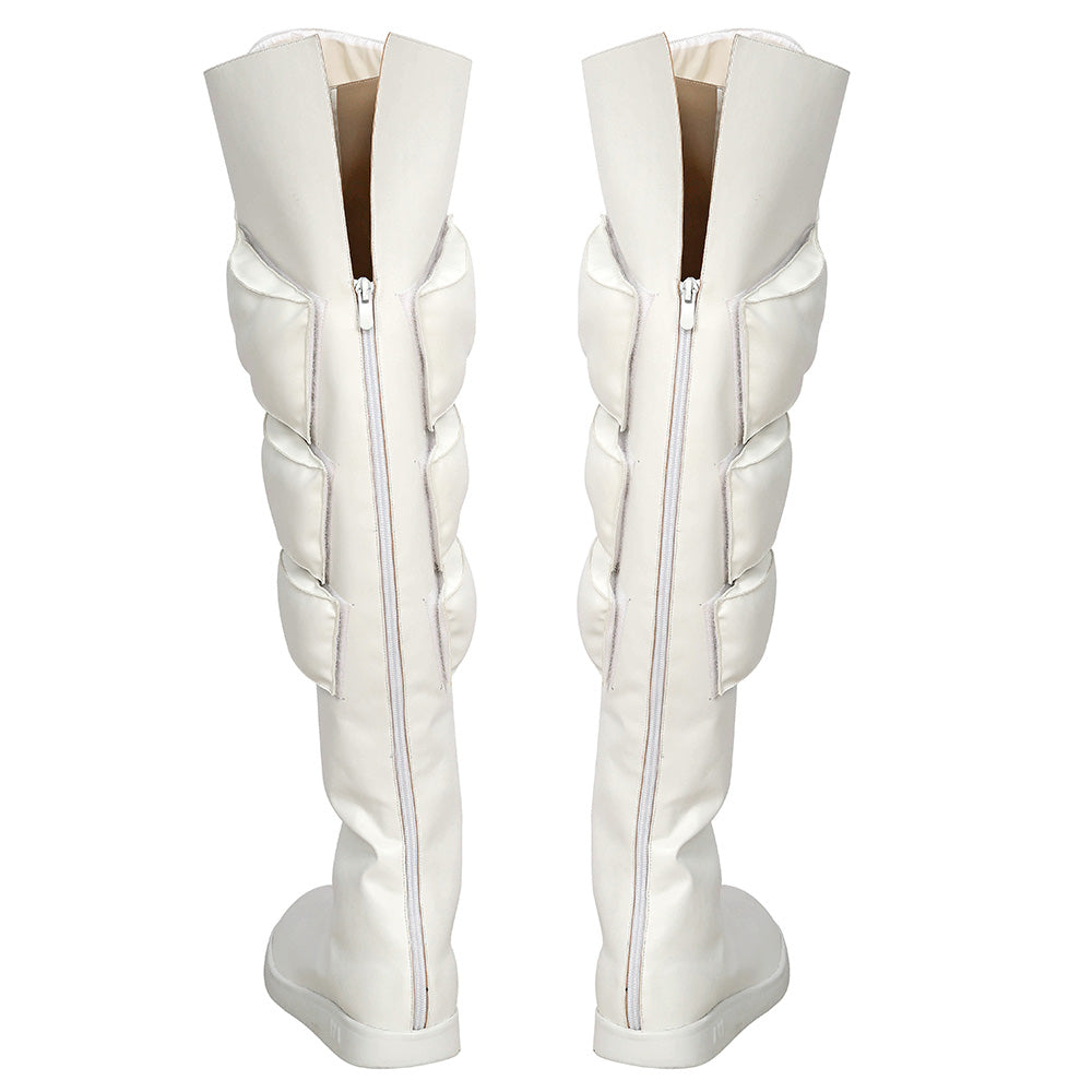 Fire Force Enen No Shouboutai Shou Kusakabe Silver Shoes Cosplay Boots