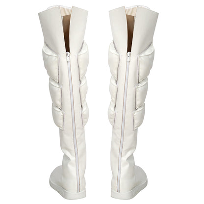 Fire Force Enen No Shouboutai Shou Kusakabe Silver Shoes Cosplay Boots