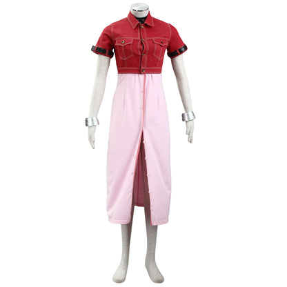 Final Fantasy VII FF7 Aerith Gainsborough Aeris Cosplay Costume