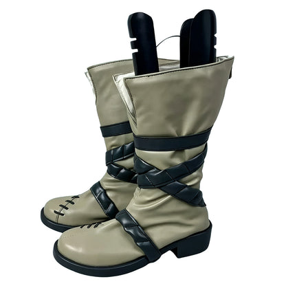 Akatsuki Deidara aus Naruto Halloween Weiße Schuhe Cosplay Stiefel
