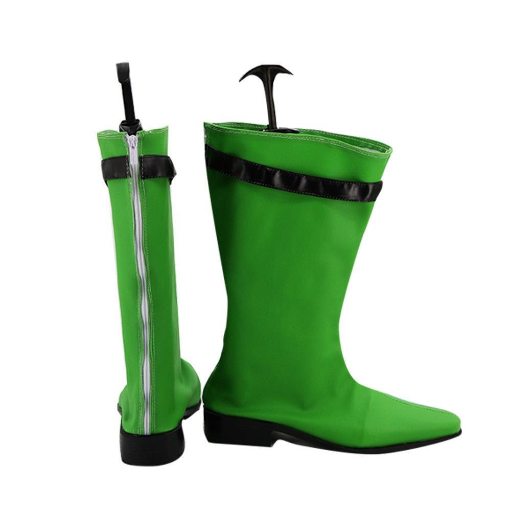 Akatsuki Deidara de Naruto Halloween zapatos blancos botas de Cosplay
