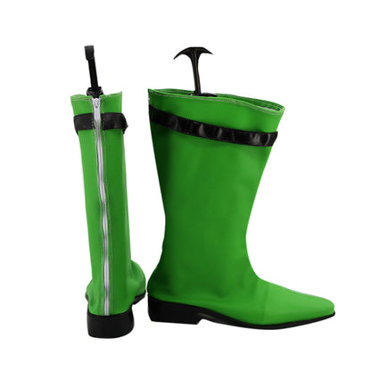 Akatsuki Deidara de Naruto Halloween zapatos blancos botas de Cosplay