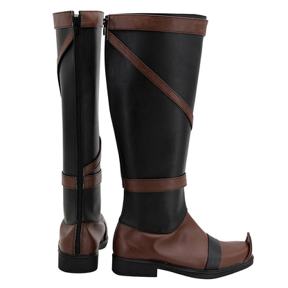 Avatar The Legend of Korra Asami Sato Black Shoes Cosplay Boots