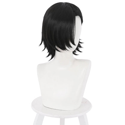 Genshin Impact Yelan Noir Violet Cosplay Perruque