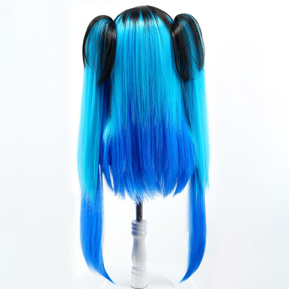 The Hundred Line -Last Defense Academy-Darumi Amemiya Blue Black Cosplay Wig