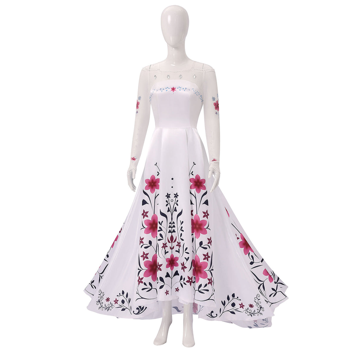 Frozen 3 Anna Wedding Dress Cosplay Costume