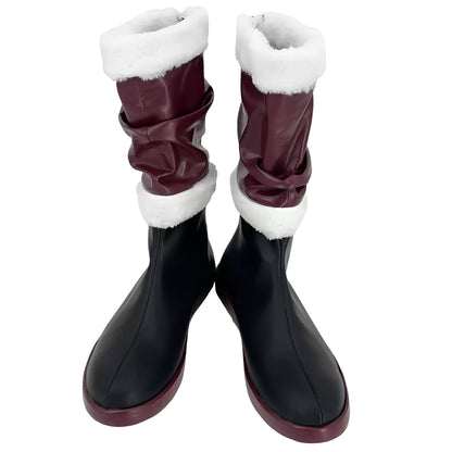Akatsuki Deidara de Naruto Halloween zapatos blancos botas de Cosplay