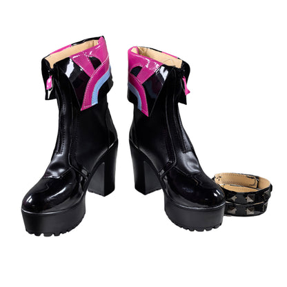 Akatsuki Deidara de Naruto Halloween zapatos blancos botas de Cosplay